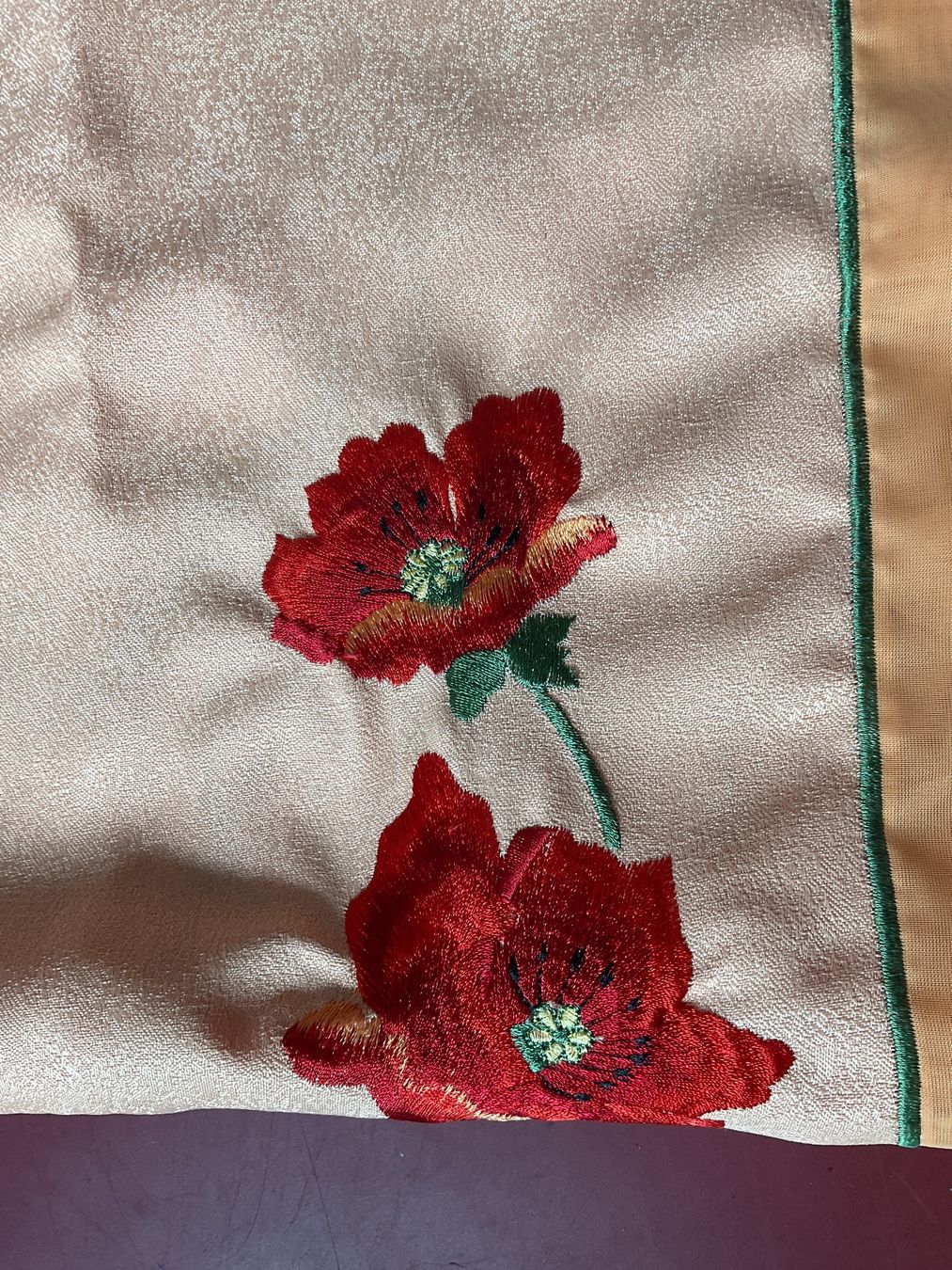 Altra biancheria da tavola: Tischdecke/Mitteldecke, Mohnblumen, orange, Polyester – Nuovo (secondo la descrizione) da Tecknau venduto da Gluschtikum 6