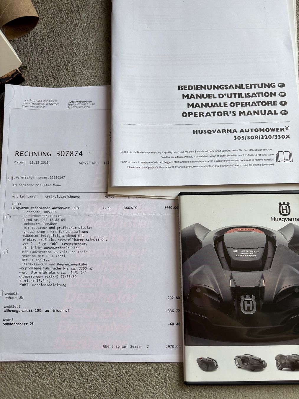 Husqvarna Tagliaerba: Husqvarna Automower 330X Rasenroboter – Usato da Uzwil venduto da mbloe 3