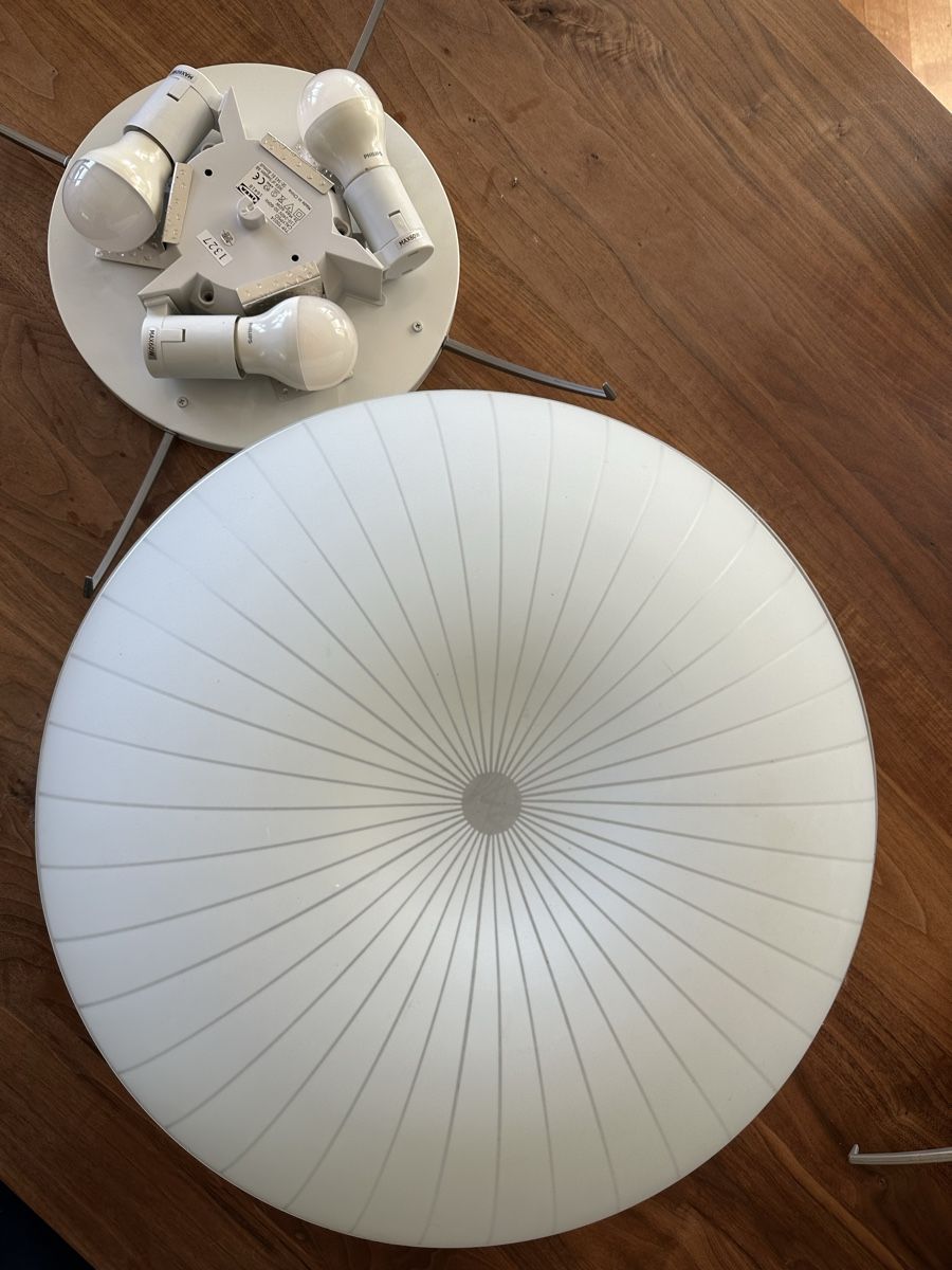Ikea Kronleuchter & Deckenlampen: Deckenleuchte weiss mit Muster 2 Stk.  – Gebraucht aus Winterthur von Nic.Pr 1