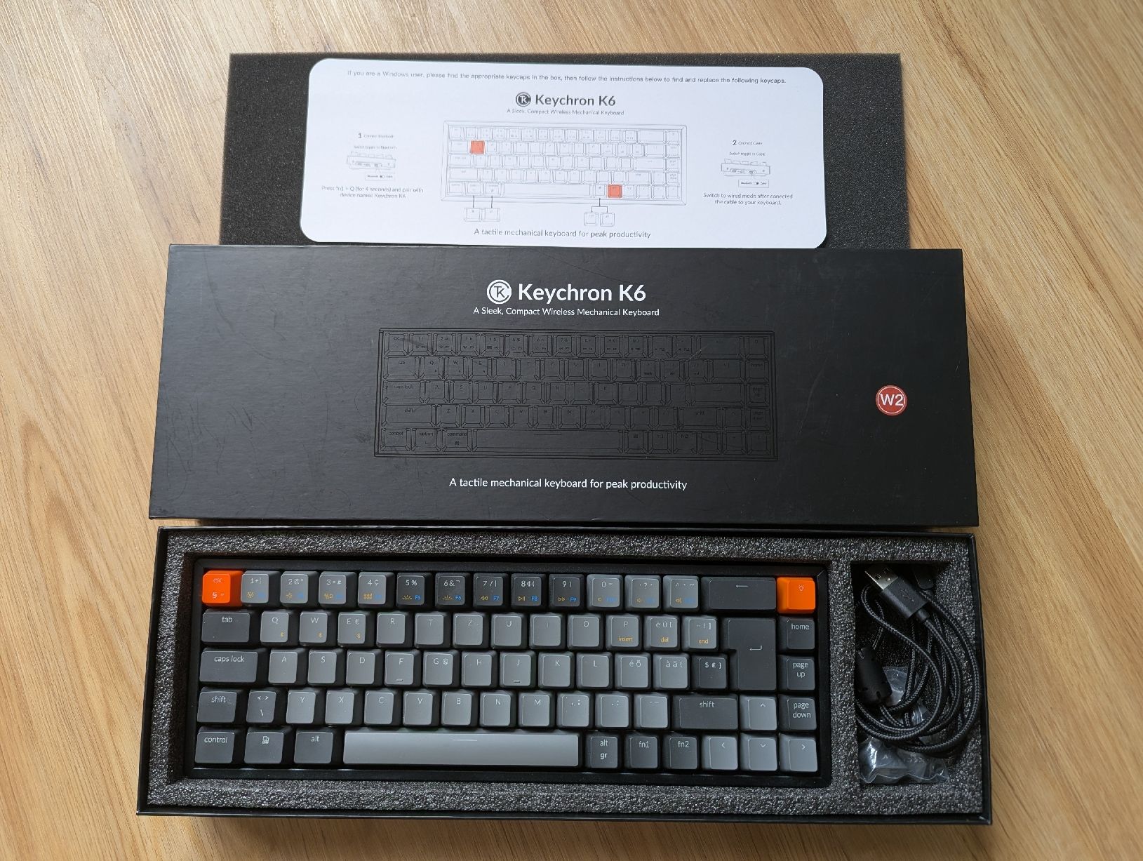 Keychron Tastaturen: Keychron K6 Gateron Blue – Gebraucht aus Niederwangen BE von EByte
