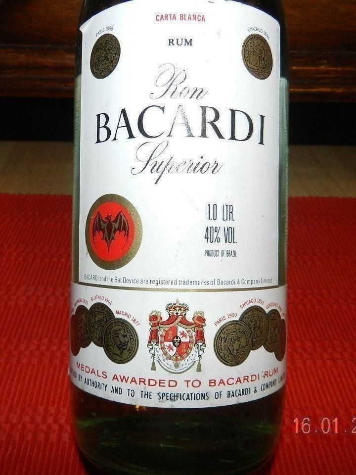 Bacardi Bevande alcoliche: Bacardi Rum Superior 1980s – Nuovo (secondo la descrizione) da Emmenbrücke venduto da Ulisse-22 1