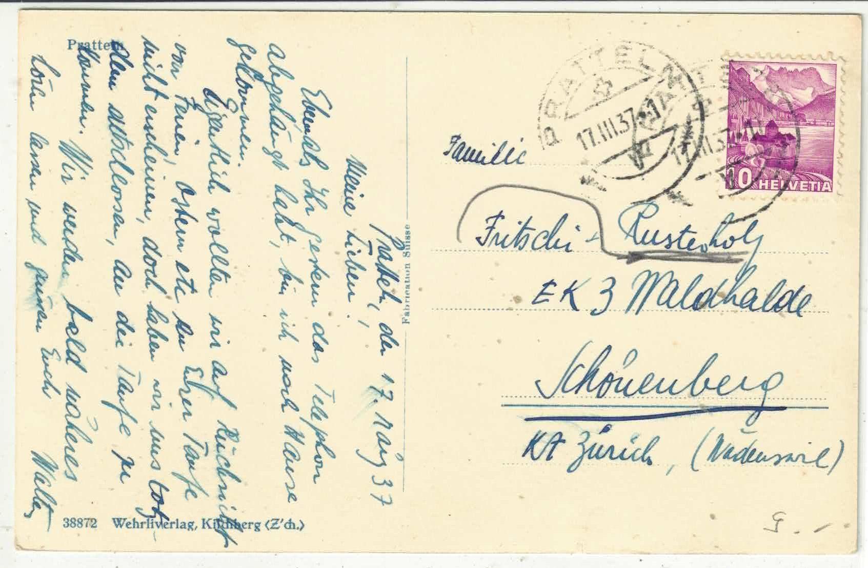 Cartes postales: Pratteln - Generalansicht – D'occasion à Ettingen par Kartenplanet 1