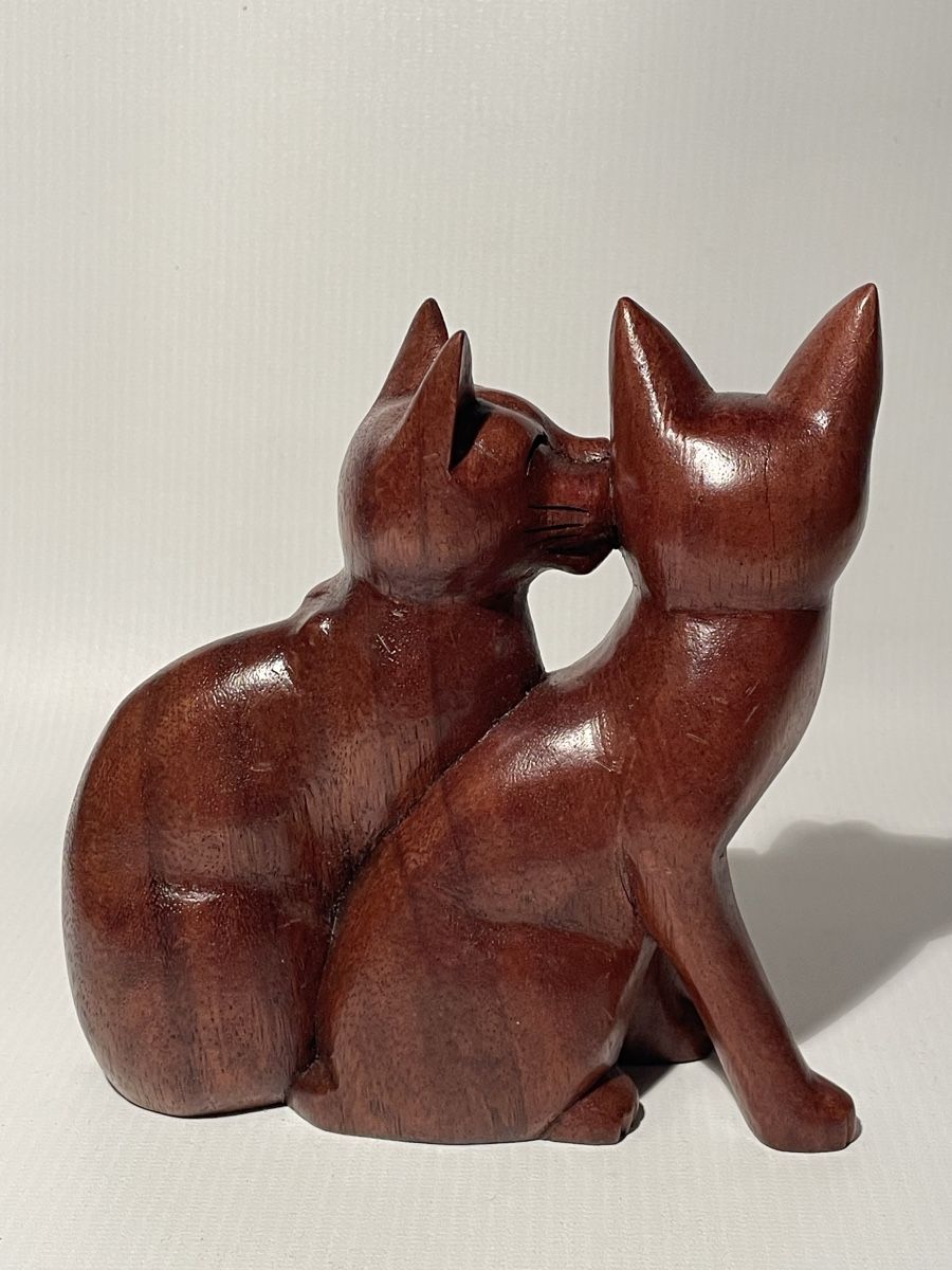 Figuren: Statues - pack de 2 chats sculptés à la main – Neu (gemäss Beschreibung) aus Renens VD von sas_6vhd 4