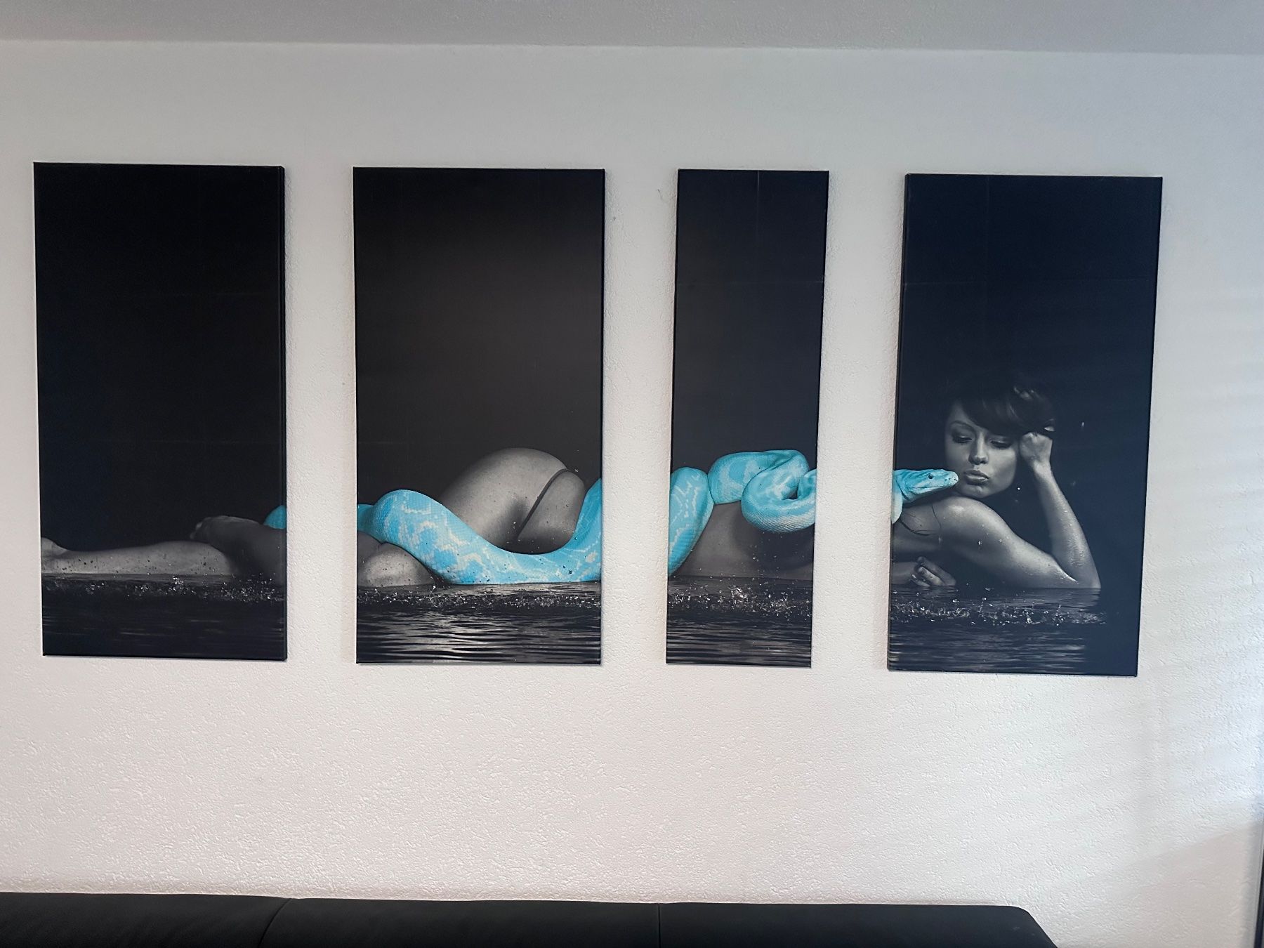 Posters & Illustrations: 4er Set Wandbilder Leinwand Kunstdruck – D'occasion à Widen par Fachmaa83
