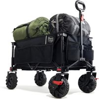 Party XXL Bollerwagen Faltbar 200L Breite Reifen Strandwagen