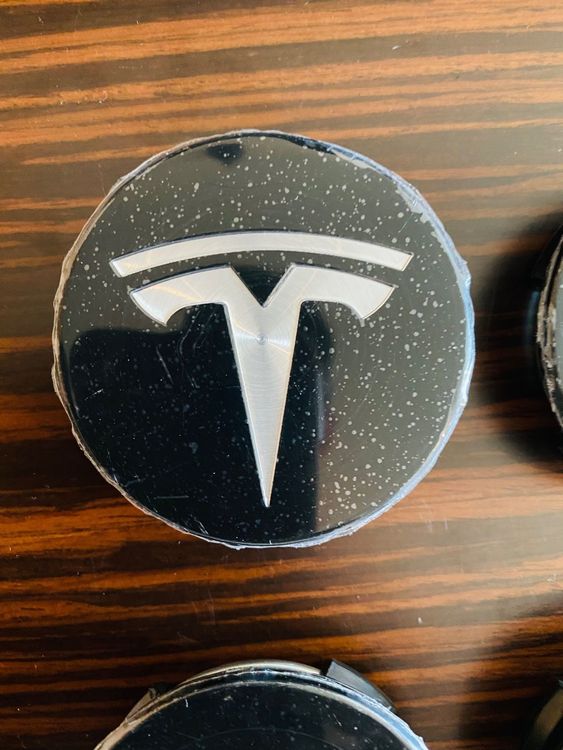 Tesla Nabendeckel, Nabenkappen, Felgendeckel Emblem 57 mm