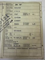 Antique document Jawa Pérák 250cc de 1948