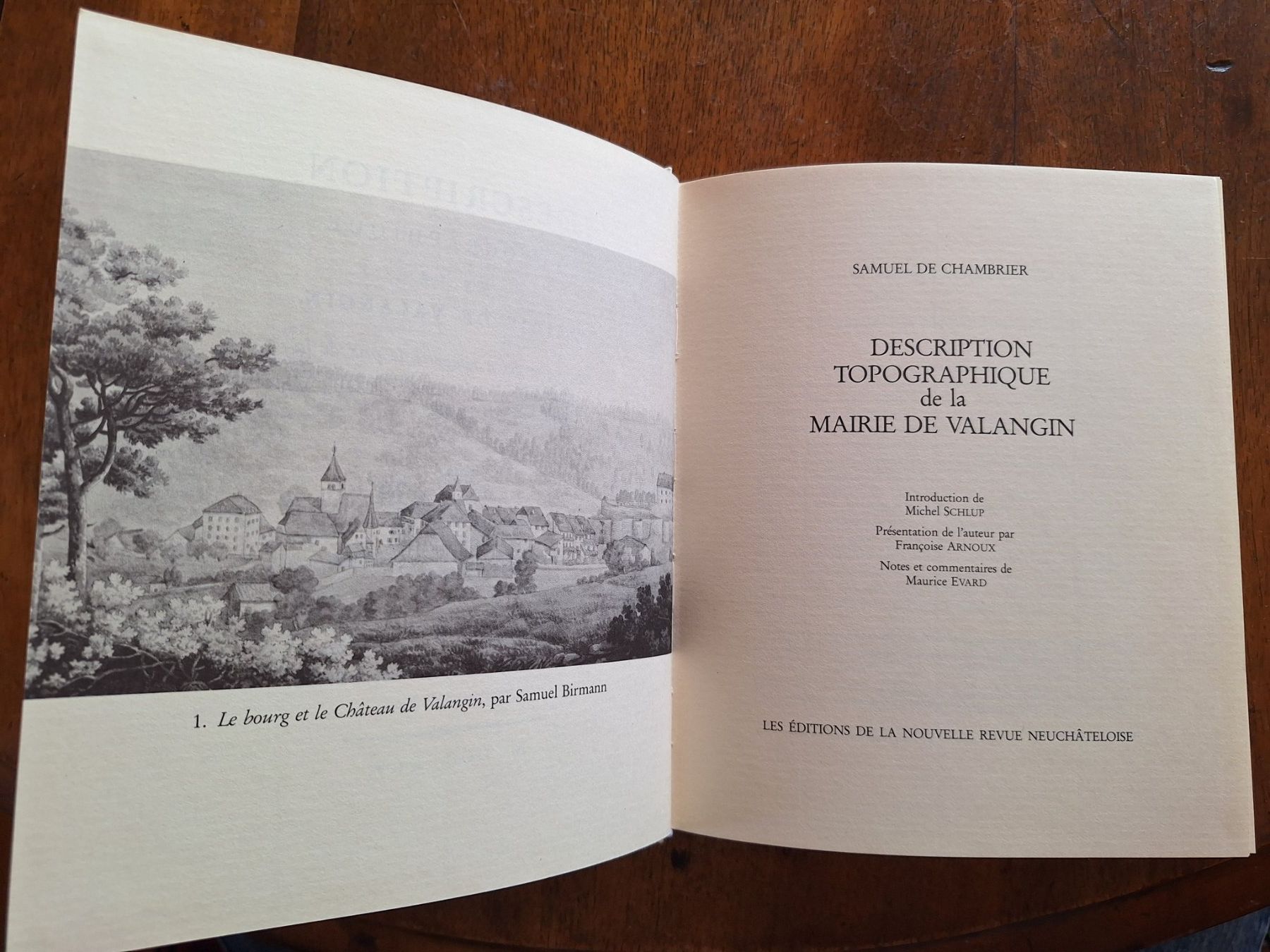 Bücher: DESCRIPTION TOPOGRAPHIQUE DE LA MAIRIE DE VALANGIN – Gebraucht aus Bevaix von bohrap 2