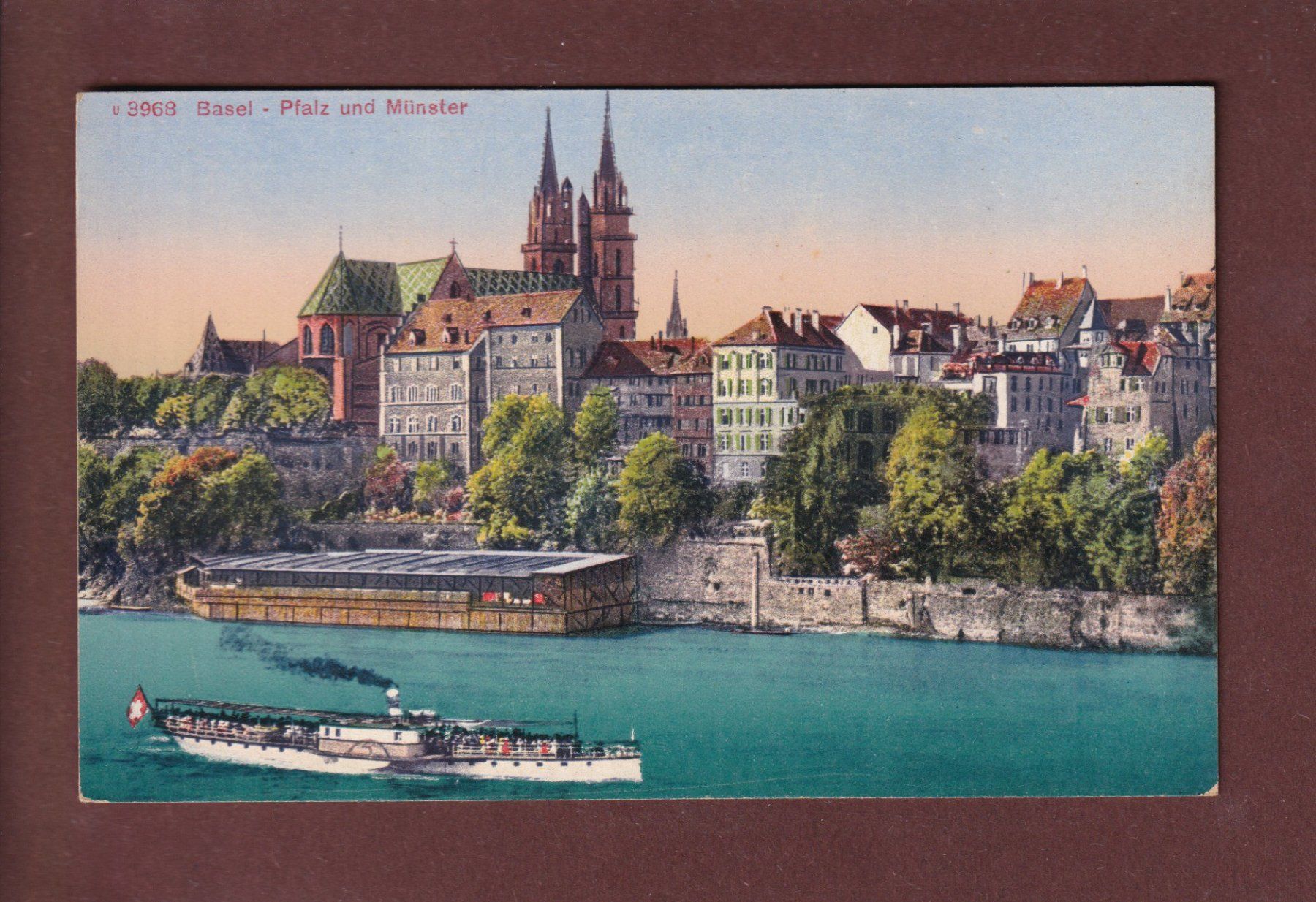 Cartoline postali: BASEL - Pfalz und Münster – Usato da Pully venduto da nicecards