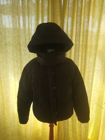 Winterjacke mit Kapuze Mädchen C&A schwarz Gr.34