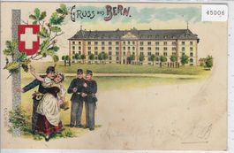 Gruss aus  Bern - Kaserne - Litho