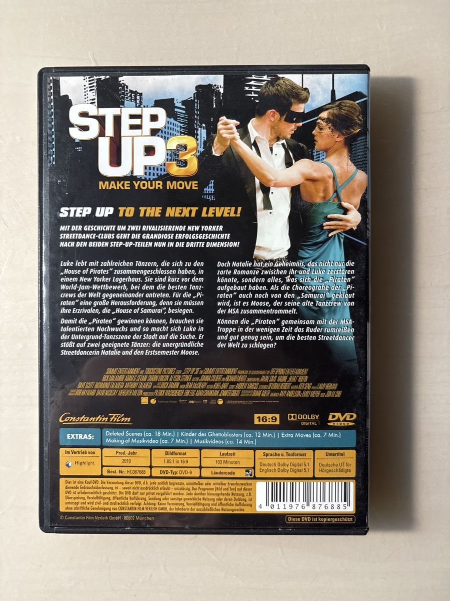 Alle DVDs: Step up 3 - Make your Move – Gebraucht aus Ruswil von Slivio_ 1