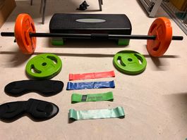 TUNTURI Hantelscheiben Set, 5kg, 2.5kg, 1.5kg,