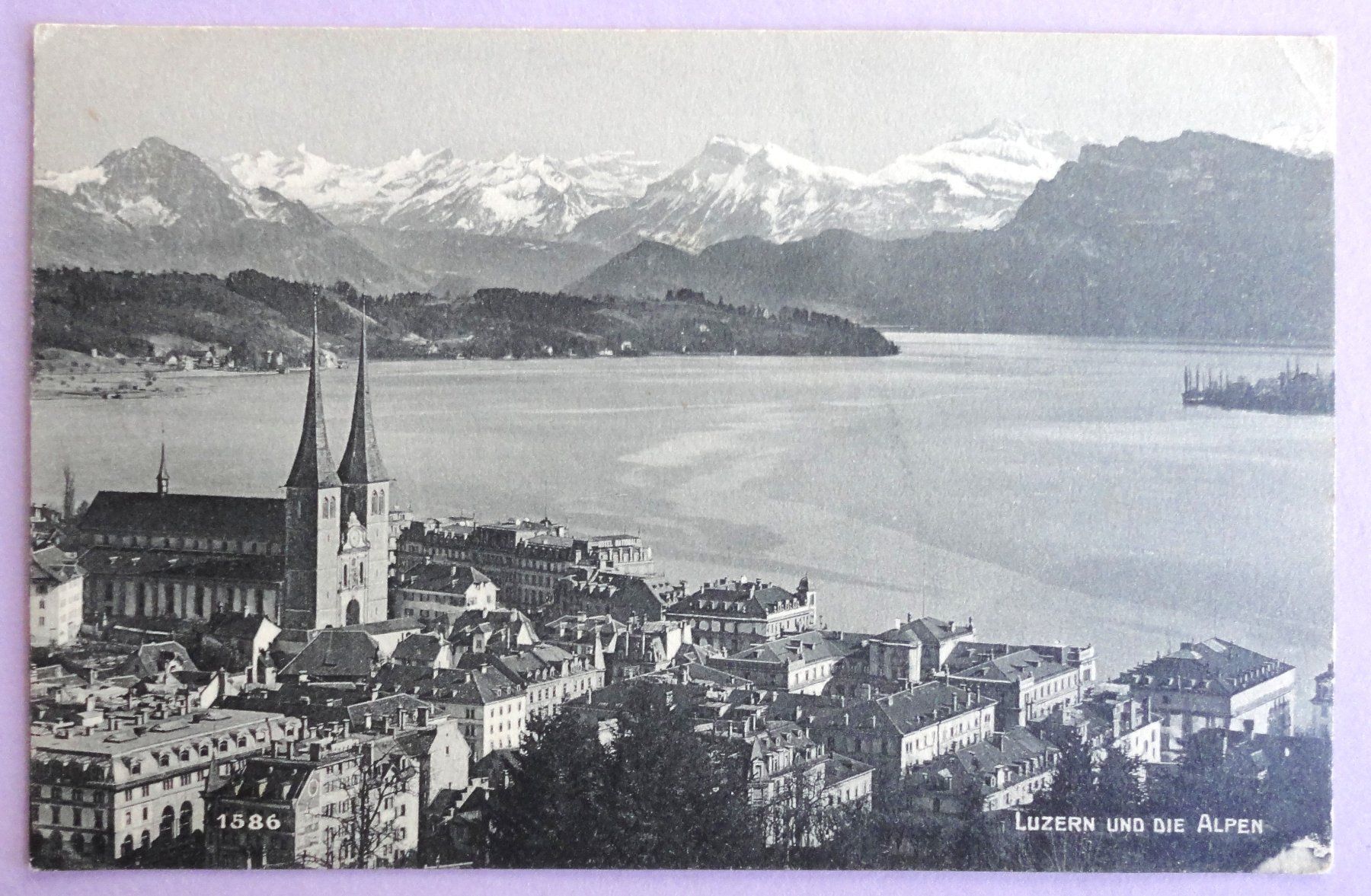 Cartoline postali: Luzern und die Alpen – Usato da Fétigny venduto da Billy2miny