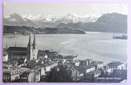 Luzern und die Alpen