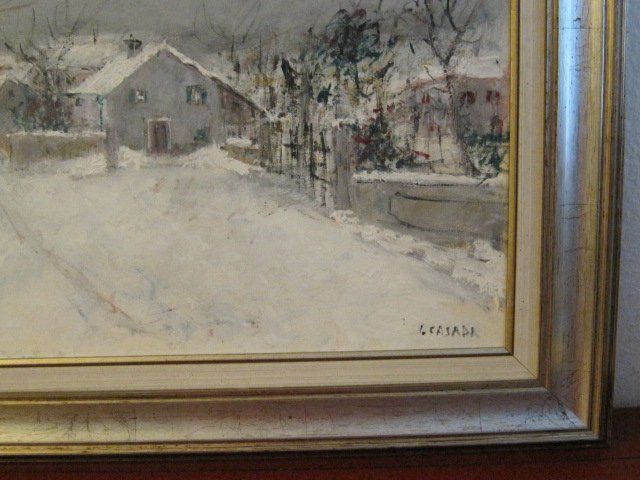 Gemälde: Winter in Muttenz – Gebraucht aus Basel von cronat 1