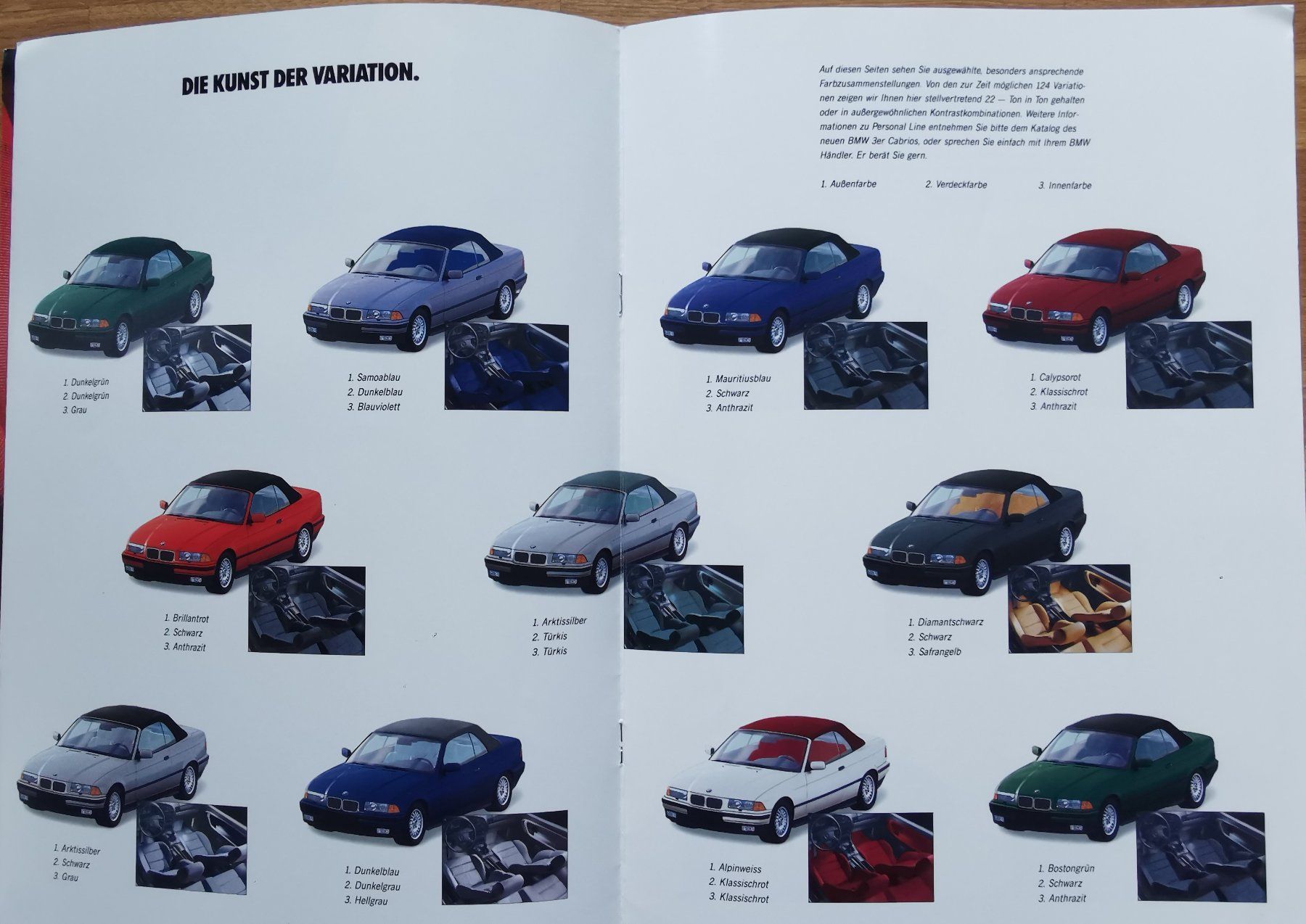 BMW Documenti: BMW 1993 (Farben,Materialien) – Usato da huenenberg venduto da Suizofelize 3
