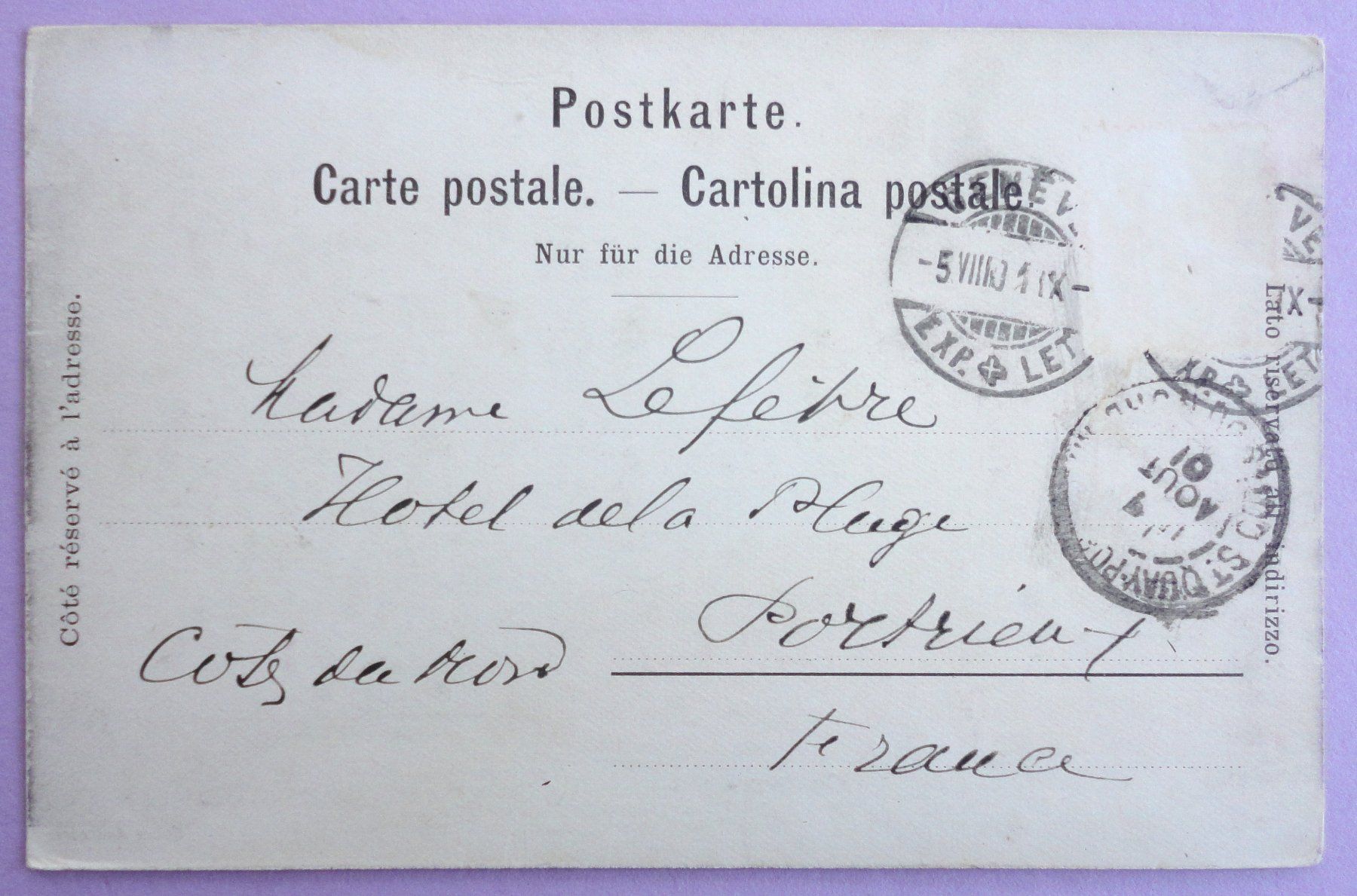 Cartoline postali: Genève - Les Mouettes – Difettoso da Fétigny venduto da Billy2miny 1