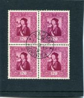 FL 1949 Nr. 225 im V'block ET gestempelt