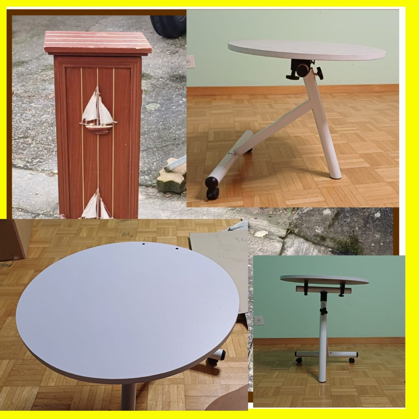 Tische: Table basse ronde à roulettes, réglable en hauteur – Gebraucht aus Payerne von jea_m6nb 9