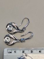 Ohrhänger silberfarben mit Zirkonia Steinen