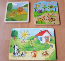 3 HOLZPUZZLE / KLEINKIND (NEUWERTIG)