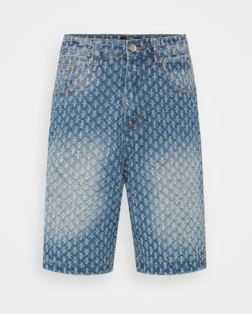 Jaded London PULLED DISTRESSED SKATE FIT - Jeans Shorts