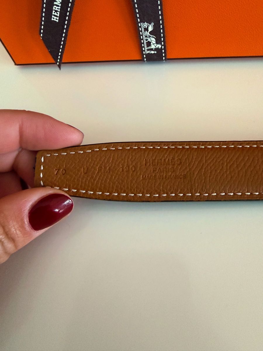 Hermès Cinture: Hermes Mini Constance Silver 70cm reversible – Usato da Pratteln venduto da Eileen_H 1