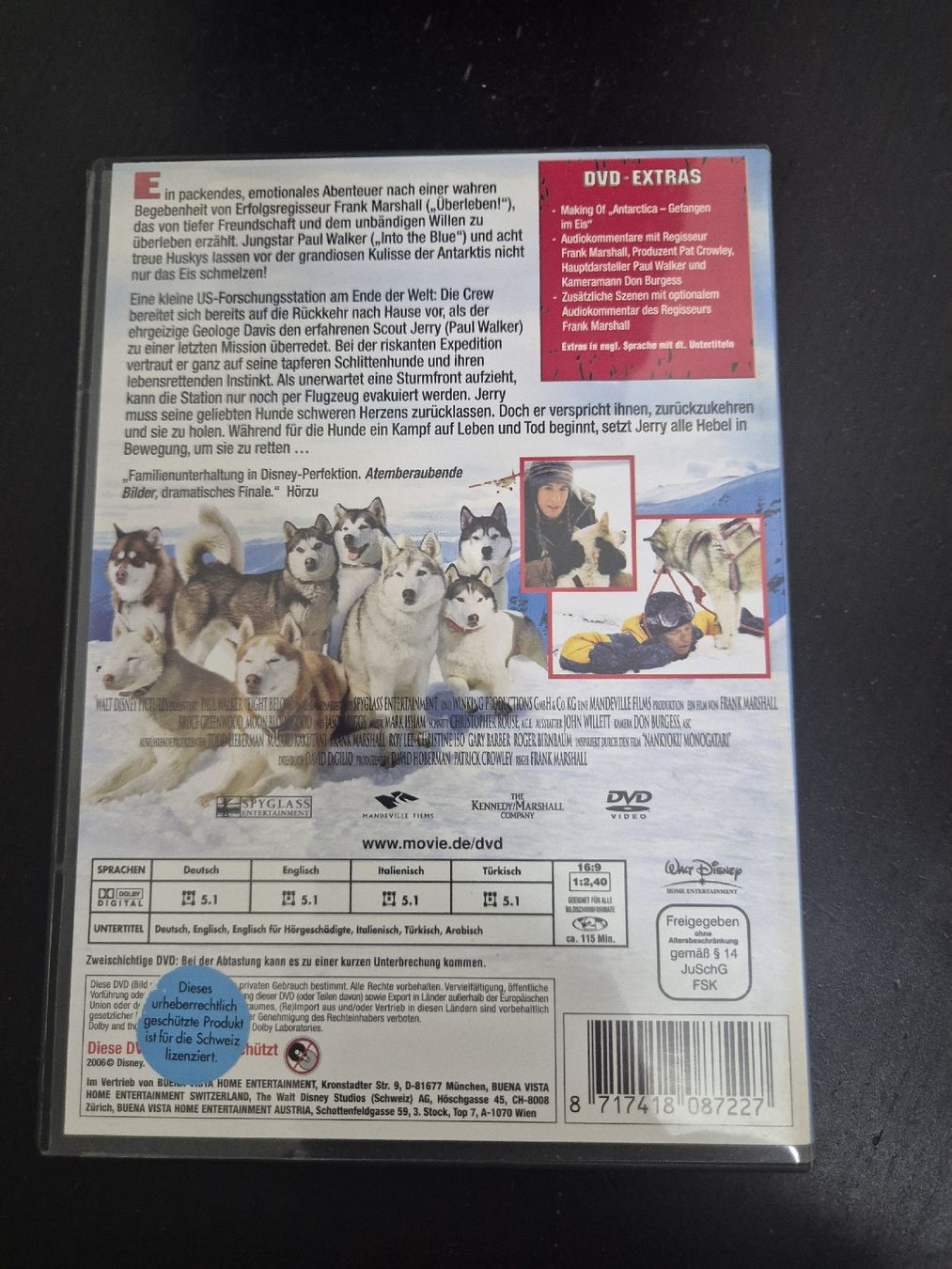Tutti i DVDs: DVD Antarctica Gefangen im Eis – Usato da Wald ZH venduto da _Hotarubi_ 1