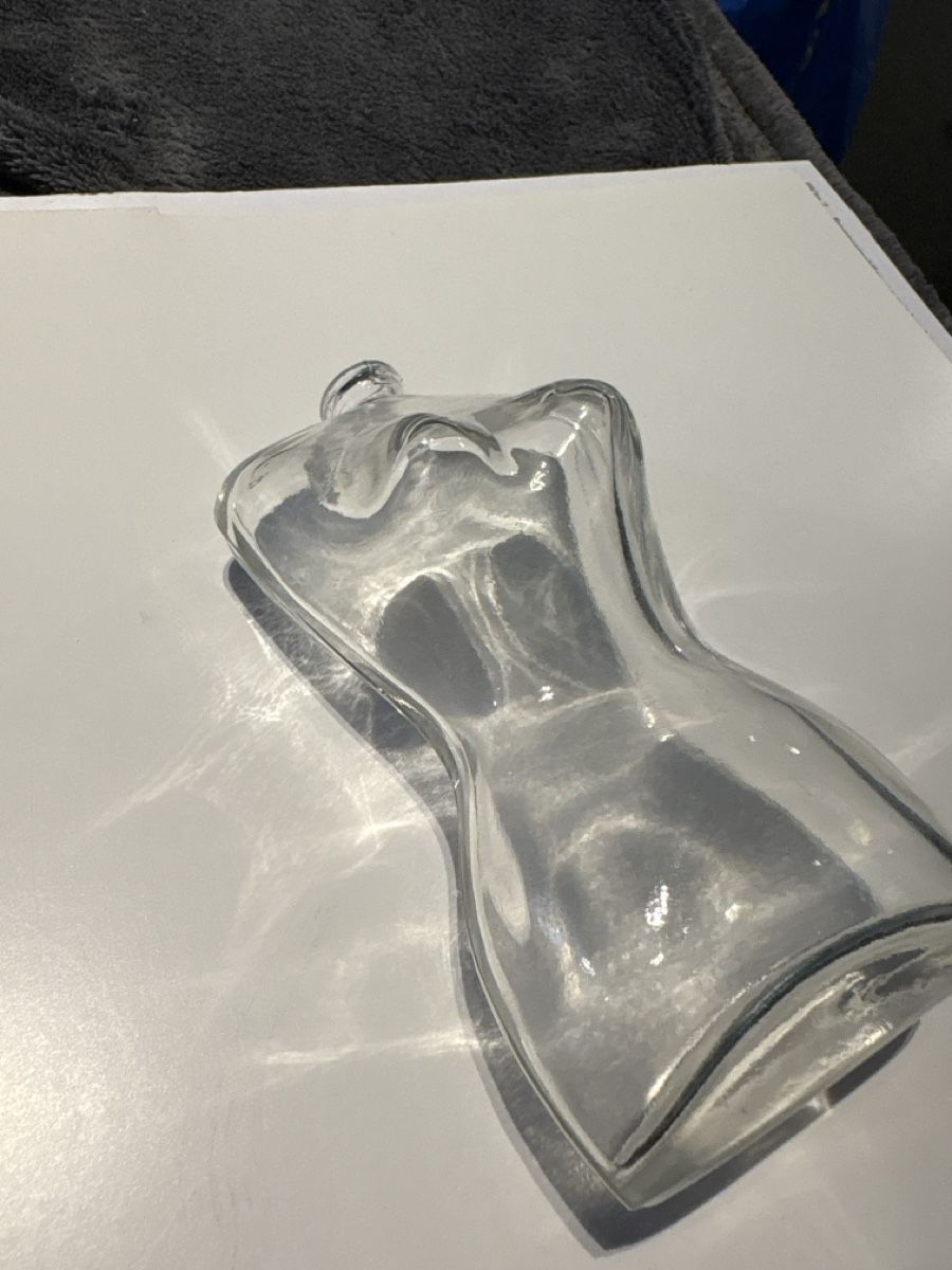 Statuette: Glas Vaase Deko Damen-Torso Figur, Sommer-Deko chic – Usato da Zürich venduto da alivasalli 1