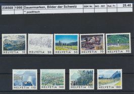 1998 Dauermarken, "Bilder der Schweiz", ** postfrisch