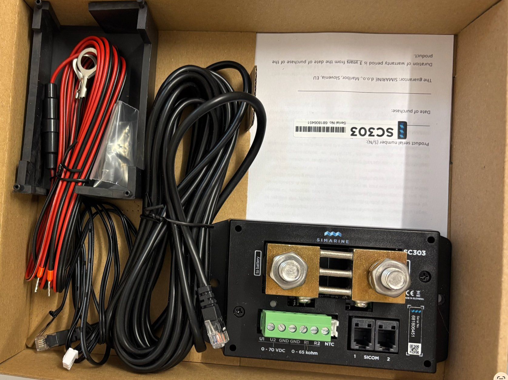 Misurare: Simarine SC303 Mess-Shunt / 300 A – Nuovo (secondo la descrizione) da Berg TG venduto da bj.eisbear
