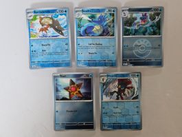Pokémon Sammelkarten Glänzend - Wasser Pokemon