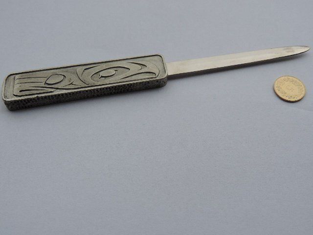 Altro materiale per ufficio: Brieföffner Alaska Indianer Motif – Usato da Bern venduto da Izzyg 1