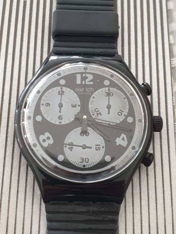 SWATCH CHRONO SCB110 MOON SHADOW NEU | Kaufen auf Ricardo