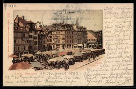 AK Basel, Stände auf dem Marktplatz