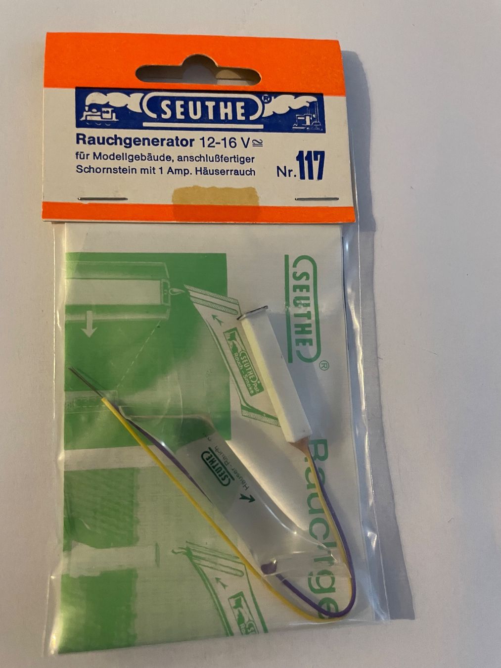 Modelleisenbahnen: SEUTHE 117 Rauchgenerator NEU OVP – Neu und originalverpackt aus Rorschach von Karotten