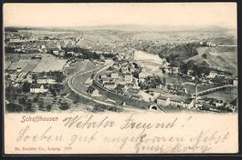 Schaffhausen, Gesamtansicht mit Umgebung
