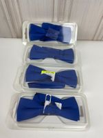 4x Neu Blaue Fliegen Hochzeit Taufe Festlich Herrenmode