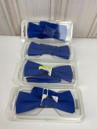 4x Neu Blaue Fliegen Hochzeit Taufe Festlich Herrenmode