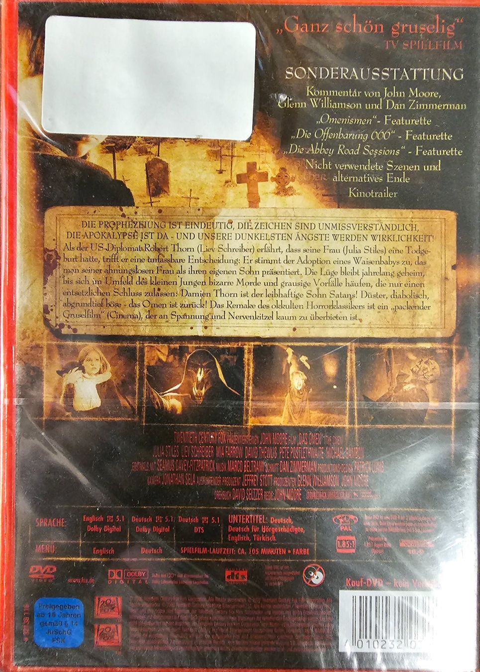 Alle DVDs: Das Omen – Neu und originalverpackt aus Wahlen b. Laufen von Cg10 1