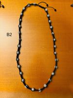 Halskette Strass geschnürte Perlen Schmuck Bling Necklace