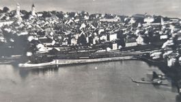 Lindau im Bodensee - presqu'île, ville et gare, années 1930