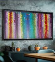 Abstrakt A1402⚡️Original-Acrylgemälde auf Leinwand 210cm