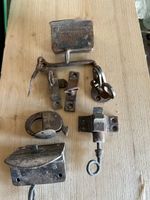 Beschläge Set Eisen antik gebraucht Zustand 7 Stck