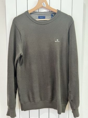 Pull GANT Homme Taille S Automne Kaki Chiné