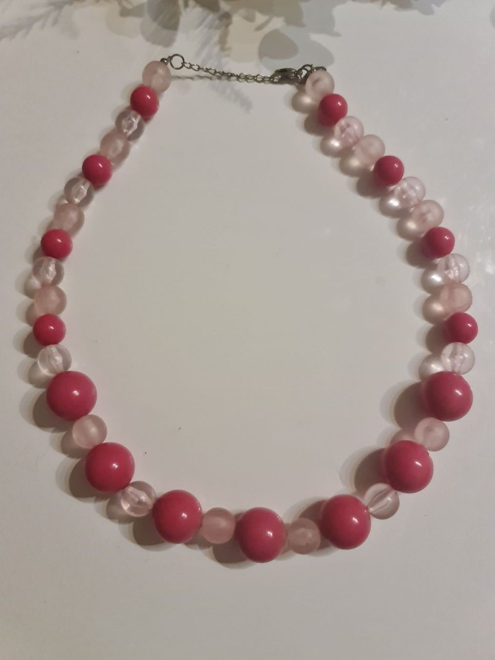 Perle (finte): Glasperlen Kette rosa pink – Usato da Brunnen venduto da tan_5pl5
