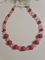 Glasperlen Kette rosa pink