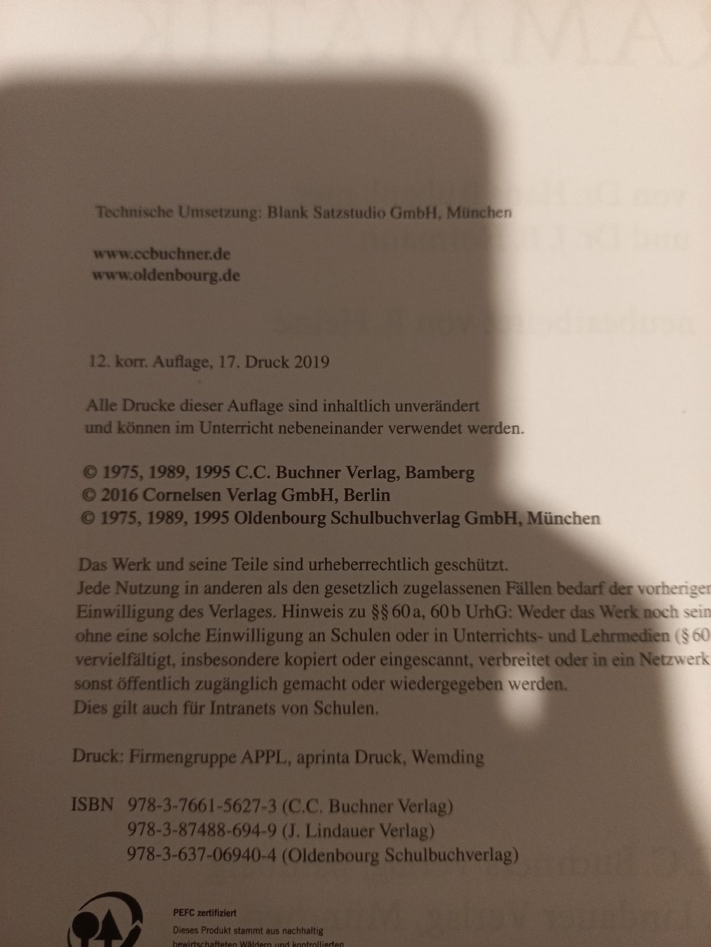 Libri: Lateinische Grammatik - Rubenbauer/Hofmann – Nuovo (secondo la descrizione) da Solothurn venduto da adr_pw5k 1