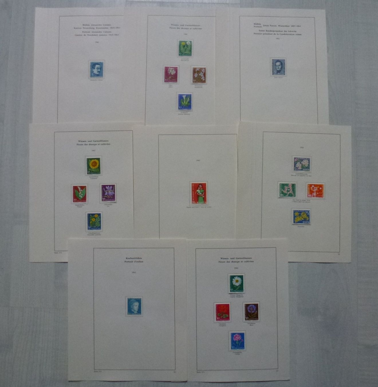 Alle Briefmarken: ++ Pro Juventute Marken ab Vorläufer bis 1963 postfisch – Gebraucht aus Walkringen von Casablanca777 9